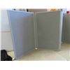 Image 2 : Office Desk Divider / Bulletin Board 4 Attached Panels 18'' x 30'' 