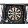 Image 2 : Dart Board Mounted in Case with Darts and Score Board 