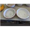 Image 2 : Enamelware 9pcs: Basin, Pie Plate, Double Boiler, Plus 