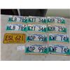 Image 1 : 11 Manitoba License Plates 
