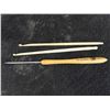 Image 2 : Vintage Crochet Hooks, Sewing Notions, Ornate Silver Plated Food Fork