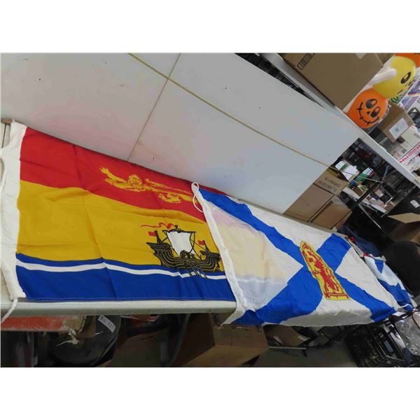 2 Flags Nova Scotia and New Brunswick 48'' x 28'' , 68'' x 34'' 