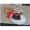 Image 2 : 6 Vintage Christmas Decorations Tallest is 28'' - 3 are 2 Sided 