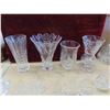 Image 2 : Crystal: Decanters, Vases, Brandy Snifters, Creamers, Sugar Bowl 