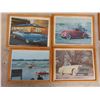 Image 2 : 9 Framed Car Pictures 13'' x 10'' 