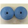 Image 2 : 4 Plastic Weights (2) 5kgs (2) 2.5kgs 