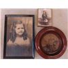 Image 2 : Vintage Frames with Photographs + Framed Pictures - Largest is