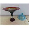 Image 8 : 10pcs Carnival Glass: Servingware & More 