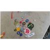 Image 1 : Pin Back Buttons - 7UP, McDonalds & Others 