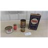 Image 1 : Roco 1lbs Grease Tin, Texaco Havoline Quart, Tidex 1 Gallon , Atlas Tube 