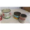 Image 2 : Various Household Tins : Blue Ribbon , Red Rose, Rileys, Some with