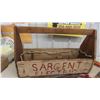 Image 2 : Wood Carpenters Box Labelled Sargent Electric, Tools: Hammers, Saws,  