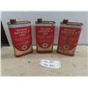 Image 1 : 3 Quart Cans : Texaco, Paratex, White Naphtha Gas 