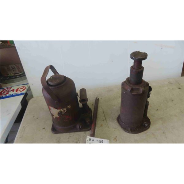 2 Hydraulic Bottle Jacks Heavy Duty 