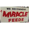 Image 2 : Miracle Feeds Metal Embossed Sign 35'' x 23'' 