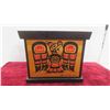 Image 2 : First Nations Haida Box By Clarence Mills 8.5'' Tall x 10'' Wide , Cedaar Fish 