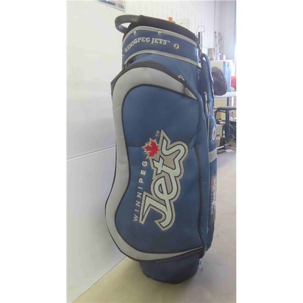Winnipeg Jets Full Size Golf Bag - 1 Broken Zipper 