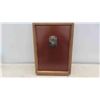 Image 2 : Vintage Hires Root Beer Wood Framed Glass Clock 10'' x 14'' 