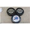 Image 2 : 9 Vintage Winnipeg Jets Pucks 