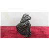 Image 2 : 3 Vintage Inuit First Nations Soapstone Carvings : Large Eagle (Signed) , Small Seal