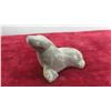 Image 8 : 3 Vintage Inuit First Nations Soapstone Carvings : Large Eagle (Signed) , Small Seal