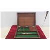 Image 2 : Antique c1850s Mahogany Dove Tailed Artists Box , Inside is Stamped London. Lid