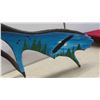 Image 2 : Vintage First Nations Moose Antler Shed Artwork and Carving ''Eagle'' Signed 27'' x 