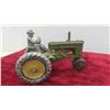 Image 8 : Antique Cast Iron John Deere Tractor By Arcade Toys Good Condition 7'' Across 
