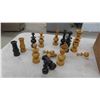 Image 8 : Vintage Poker Chip Caddy , Wood Chess Pieces, Box of Poker Chips 