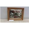 Image 1 : Vintage Winchester Advertising Mirror in Frame 11.5'' x 14.5'' Hunting Shotgun 