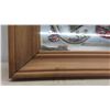 Image 2 : Vintage Winchester Advertising Mirror in Frame 11.5'' x 14.5'' Hunting Shotgun 