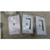 Image 8 : 10 Vinyl Light Mounting Bases 6 3/4'' x 6 3/4'' , New Old Stock Flush Mount Jack 
