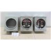 Image 1 : 3 Electrical Meter Cases