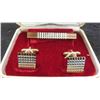 Image 8 : 4 Sets of Vintage Cuff Links , Tie Clips, Includes 2 Sets with Uniroyal Markings