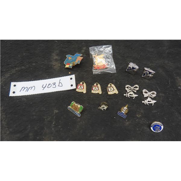 Assorted Masonic Temple Pins , Jewelry 