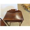 Image 3 : Walnut Telephone Stand 30'' x 19'' x 30'' with Chair 