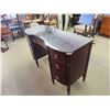Image 2 : Desk with 7 Drawers + Glass Top Protection 30 1/2'' x 48'' x 19'' 