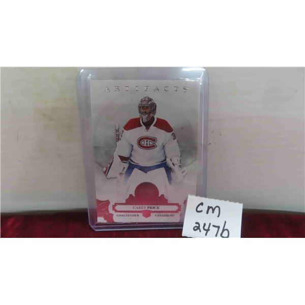 Carey Price Montreal Canadiens Card