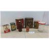 Image 1 : Vintage Tins: Fine Teas, Tetley, Homestead, Monarch Cocoa,