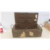 Image 2 : Army Metal Foot Locker 26'' x 13'' x 8'' H 
