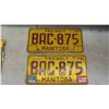 Image 4 : 6 Manitoba License Plates 1952 + 1976 