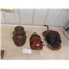 Image 1 : 2 Tribal African Masks , 1 East Coast Wood Carved Mask 