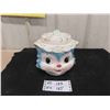 Image 1 : 1950s Missy Priss Cat Cookie Jar 8'' x 8'' 