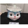 Image 2 : 1950s Missy Priss Cat Cookie Jar 8'' x 8'' 