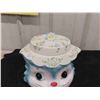 Image 3 : 1950s Missy Priss Cat Cookie Jar 8'' x 8'' 