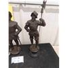 Image 2 : 2 Metal Knights with Sword 20'' Tall to Top 