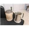 Image 2 : Leather Flask, Metal Thermometer, Stoneware Mugs, Plus