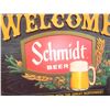 Image 2 : Vintage Schmidt Beer Sign Plastic/Lights Up 14'' x 18'' 