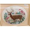Image 2 : Framed Needle Point Buck/Deer 26'' x 32'' 