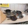 Image 1 : Pots and Pans , Some with Lids , Cast Frying Pans - Brands Include 
